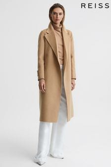 camel wool coat women