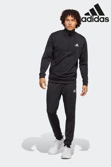 adidas Black Sportswear Small Logo Tricot Tracksuit (U71838) | £60