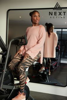 Pink Atelier-lumieresShops Active Longline Sweatshirt (U75122) | £30