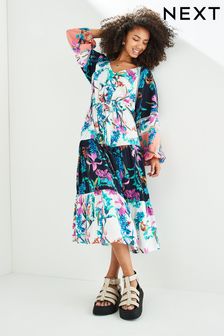 pink long dress with sleeves