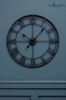 Interiors by Premier Matt Black Wall Clock (U80543) | £44
