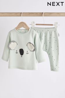 Mint Green Koala Two Piece baby T-Shirt and Leggings Set (0mths-2yrs) (U80709) | £15 - £17