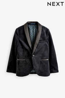 Black Velvet Blazer Jacket (3-16yrs) (U81041) | £52 - £58