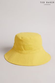 Ted Baker Kindra Yellow Crinkle Cotton Bucket Hat