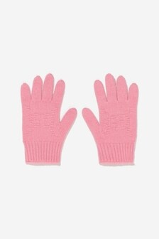 GUCCI Kids Girls GG Wool Gloves