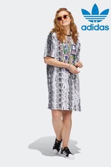 adidas Originals Love Unites Doodle Black Tee Dress (U82807) | £43