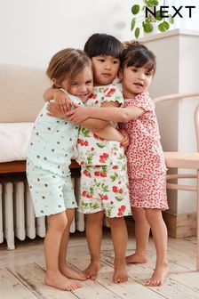Multi Cherry Short Pyjamas 3 Pack (9mths-16yrs) (U83683) | £23 - £29