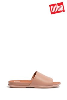 FitFlop Natural Gracie Leather Sliders (U84901) | £70