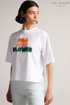Ted Baker Cream Flower Wild Flower Graphic T-Shirt