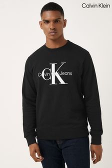 Calvin Klein Black Monogram Crew Neck Jumper