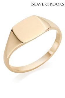 Beaverbrooks 9CT Yellow Gold Signet Ring (U87745) | £395