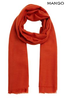 Mango Red Recycled Polyester Foulard Scarf
