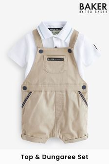 Baker by Ted Baker Blue Polo and Dungaree Set (U88765) | £42 - £45