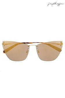 Hype. Feline Gold Tortoise Shell Sunglasses