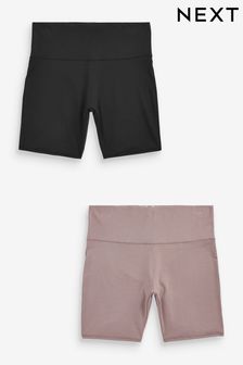 Black/Mauve Purple Forever Comfort® Longline Shorts 2 Pack (U89292) | £16
