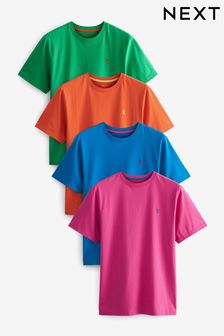 Green/Pink/Orange/Cobalt Blue T-Shirts 4 Pack (U90143) | £36