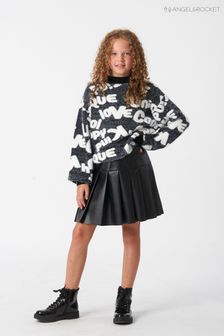 Angel & Rocket Black Hailey Leather Look Pleated Mini Skirt (U91839) | £22 - £26