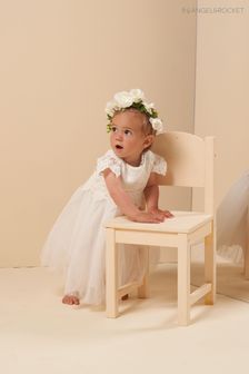 Angel & Rocket White Lace Bodice Baby Dress