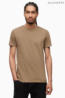 AllSaints Brown Tonic Short Sleeve Crew T-Shirt (U92574) | £32
