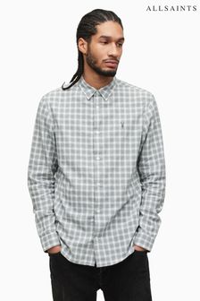 AllSaints Culto Grey Long-Sleeved Shirt