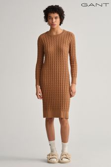 GANT Womens Twisted Cable Brown Dress (U93554) | £165