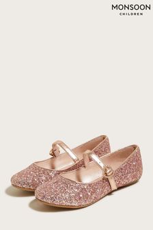Monsoon Pink Stardust Ballerina Flats (U94351) | £24 - £28