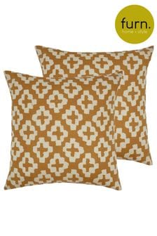 Furn 2 Pack Yellow Nomi Filled Cushions