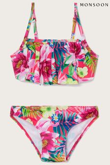 Monsoon Red Tropical Floral Bikini Set (U94857) | £17 - £19