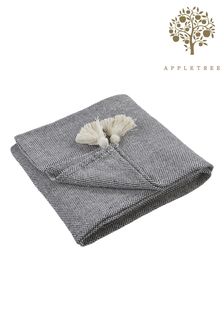 Appletree Blue Kaidon Cotton Bedspread