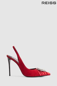 Buy Women's Red Shoes Leather Footwear