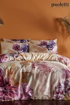 Riva Paoletti Pink Saffa Floral Reversible Duvet Cover and Pillowcase Set