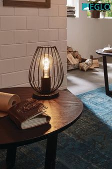 Eglo Black Newtown Caged Table Lamp