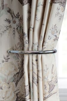 Chrome Set of Two Ball End Curtain Holdback