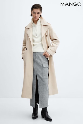 Mango Double-Button Trench Coat (100298) | £100