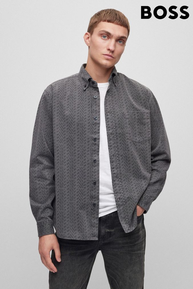 Buy Men s BOSS Holiday Shirts Online Next UK