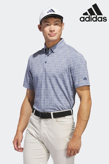 adidas Golf Navy Go To Novelty Polo Shirt (100502) | £50