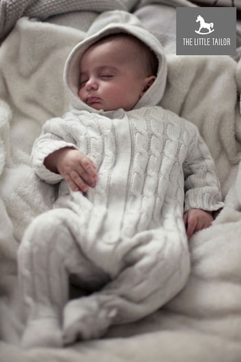 The Little Tailor Baby Soft Knitted Pramsuit (100726) | £58