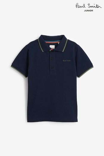 Paul Smith Junior Boys Short Sleeve Signature Polo Shirt (101070) | £45