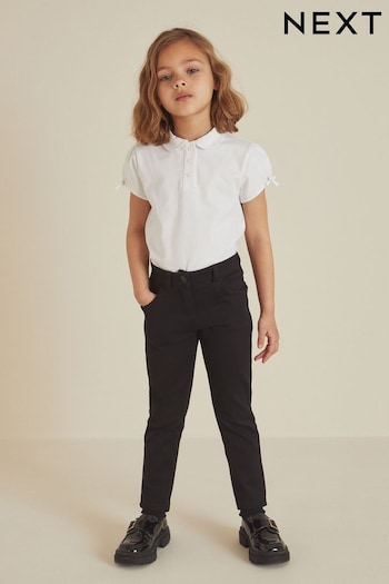 Black Jersey Stretch Skinny Trousers overlay (3-18yrs) (101342) | £12 - £20