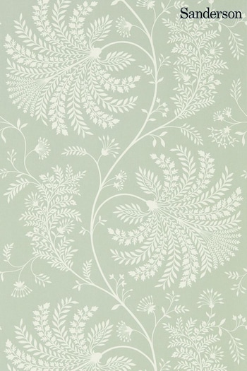 Sanderson Green Mapperton Wallpaper (101919) | £75