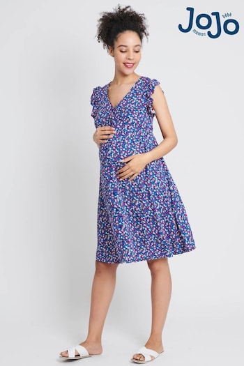 JoJo Maman Bébé Multi Ditsy Print Maternity Summer Dress Jacket (102321) | £45