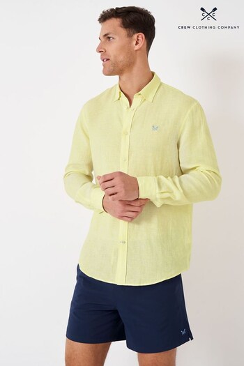 Crew Clothing Company Yellow Cotton Classic Shirt (102508) | £69