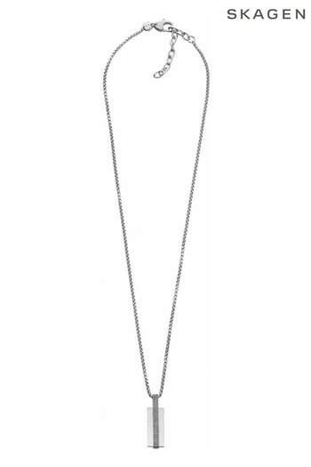 Skagen Gents Silver Tone Jewellery Torben Necklace (102514) | £49