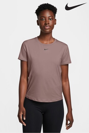 Nike Brown One Classic Dri-FIT Short-Sleeve Fitness T-Shirt (102783) | £33