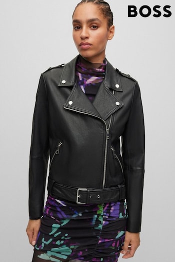 BOSS Black Sameli Leather Jacket (103420) | £489