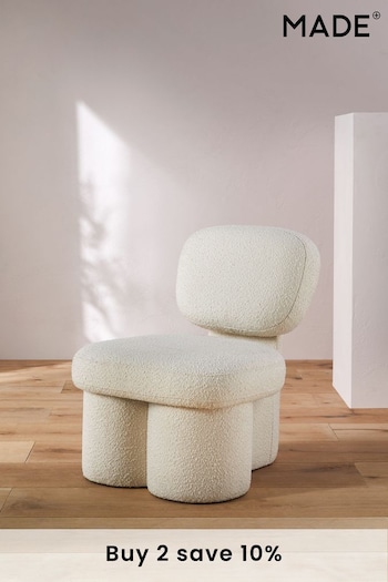 MADE.COM Ivory Boucle Chair Thea Chair (103813) | £350