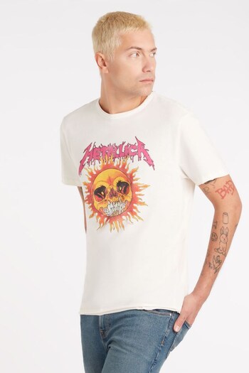 Amplified Metallica - Neon Sun White T-Shirt (104402) | £25