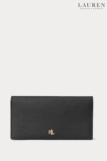 Lauren Ralph Lauren Crosshatch Leather Slim Wallet Purse (104549) | £119