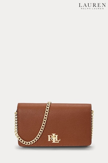 Lauren Ralph Lauren Chain Crossbody Leather Bag (104622) | £179