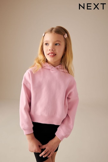 Pink Cropped Hoodie (3-16yrs) (104989) | £13 - £18